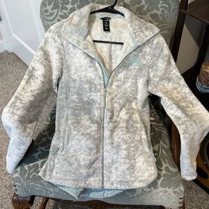Mint Marbled North Face Jacket